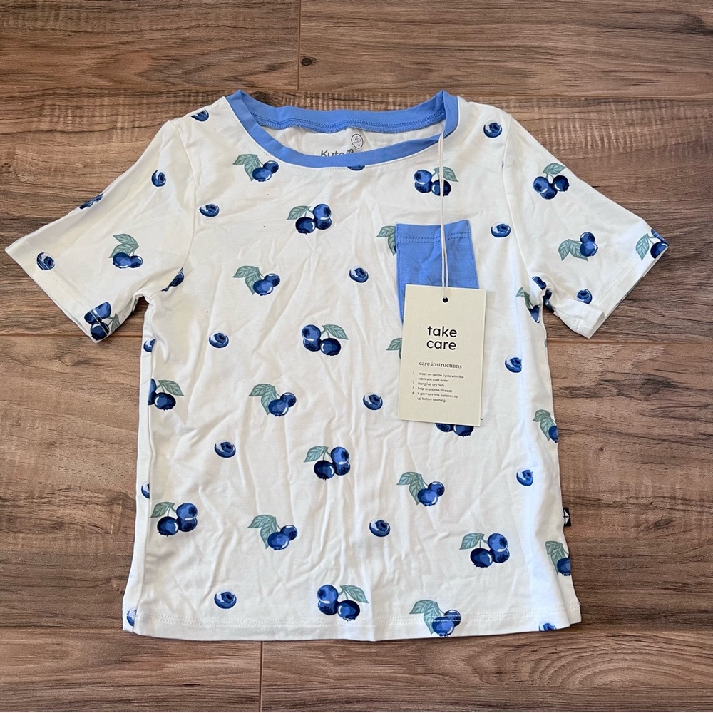 NWT Kyte Baby Toddler Tee Blueberry